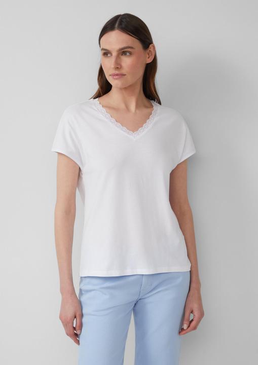 Immagine prodotto S.Oliver T-Shirt T-Shirt mit Spitze aus Modalmix (40)