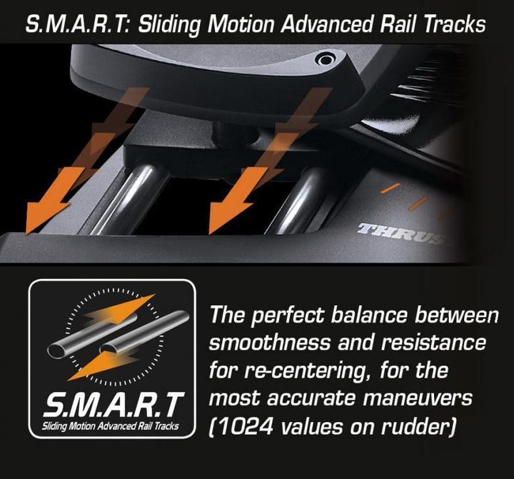 Image du produit Thrustmaster TFRP T. Pédales de direction de vol (PC, PS4, Xbox One S, Xbox One X)