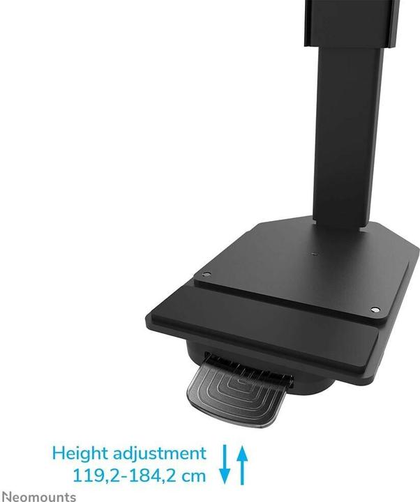 Produktbild Neomounts Rollwagen 1200x600 -160kg 75-115"/elektrisch höv/schwarz (115")