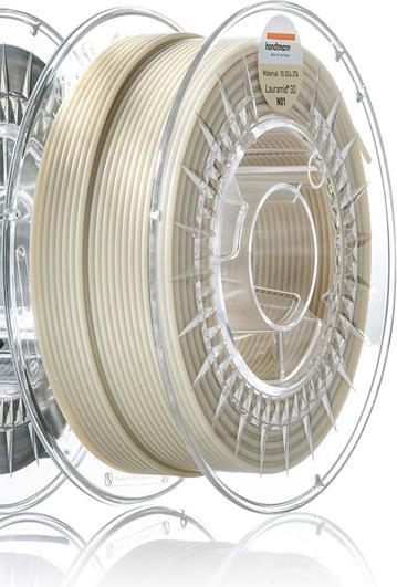 Actual product image Handtmann Filament PA12 Lauramid N01 natural 750g 1.75 mm (Nylon, 1.75 mm, 750 g, Transparent)