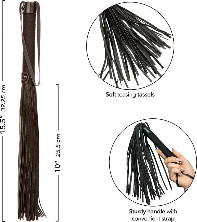 Image du produit CalExotics Nocturnal Flogger Cuir Noir