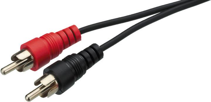 Actual product image Monacor 3.5mm to 2x 6.3mm (1.80 m, Cinch)