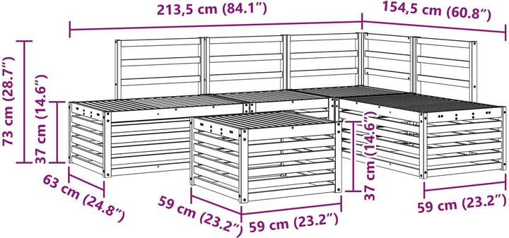 Produktbild vidaXL Outdoor-Sofa
