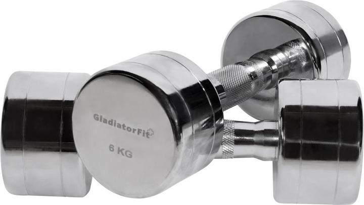 Image du produit Gladiatorfit Chromhantel (2 x 6 kg)