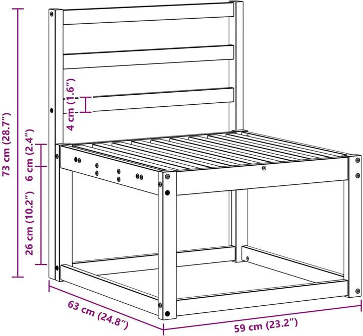 Produktbild vidaXL Outdoor-Sofa