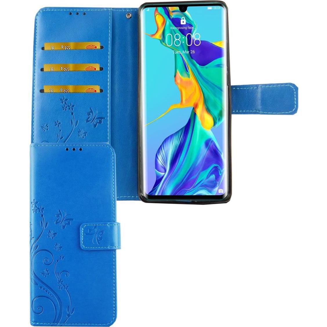 Thumbnail - König Design Hülle Handy Schutz für Huawei P30 Pro Case Cover Tasche Wallet Etui Handyhülle (Huawei P30 Pro), Smartphone...