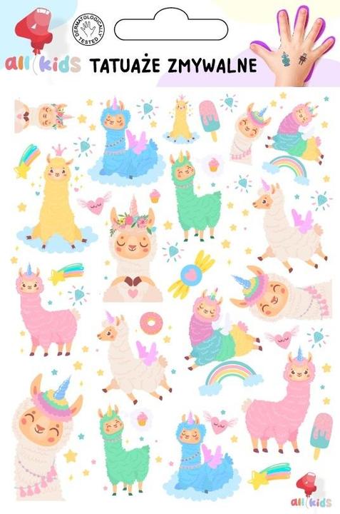 Produktbild Dodo Waschbare Tattoos für Kinder. Fröhliche Lamas
