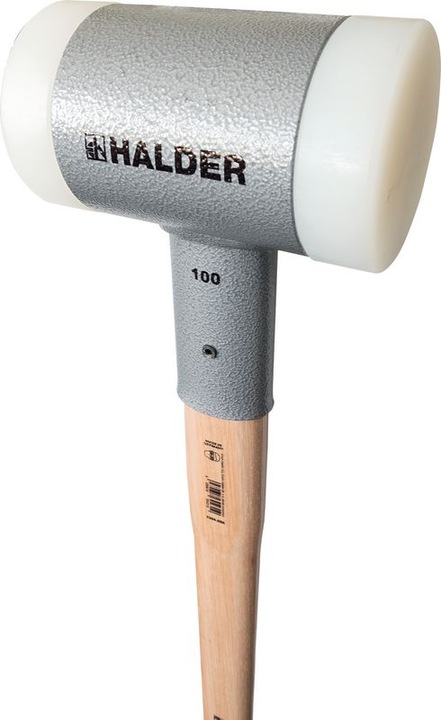 Immagine prodotto Simplex Mazza HALDER, senza rinculo, con manico in hickory, Ø 80 / 3,6 kg, nylon (3600 g)