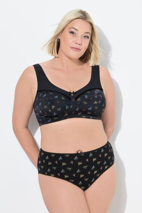 Actual product image Ulla Popken Tassel Print Relief Bra (85 C)