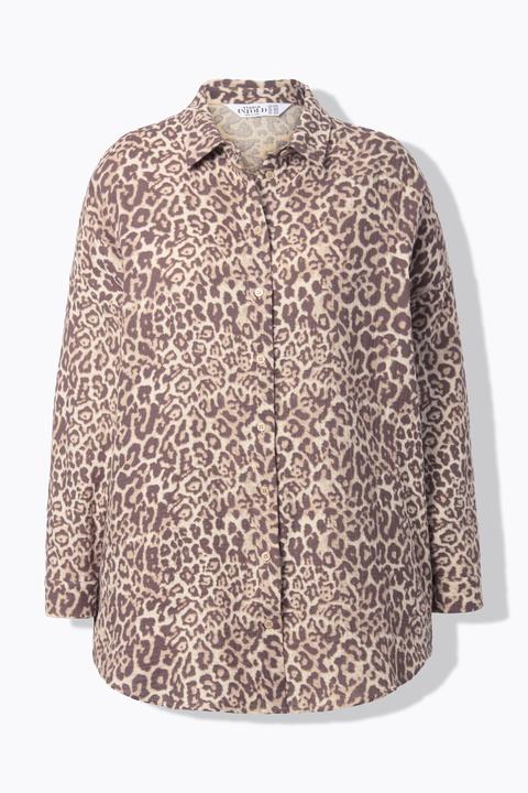 Actual product image Studio Untold Blouse, oversized, muslin, leopard print (54, 56)