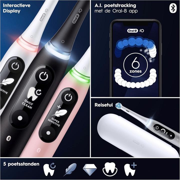 Actual product image Oral-B iO Series 6N Wit + extra iO Gentle Care opzetborstel