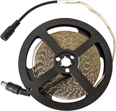 Actual product image Standart LED STRIP 14.4W/M 5M WARM WHITE IP20 24V (Warm white, 500 cm)