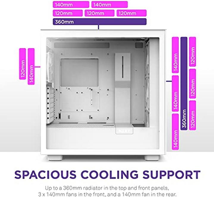 Produktbild NZXT H7 Flow RGB (ATX, Mini-ITX, Micro-ITX)