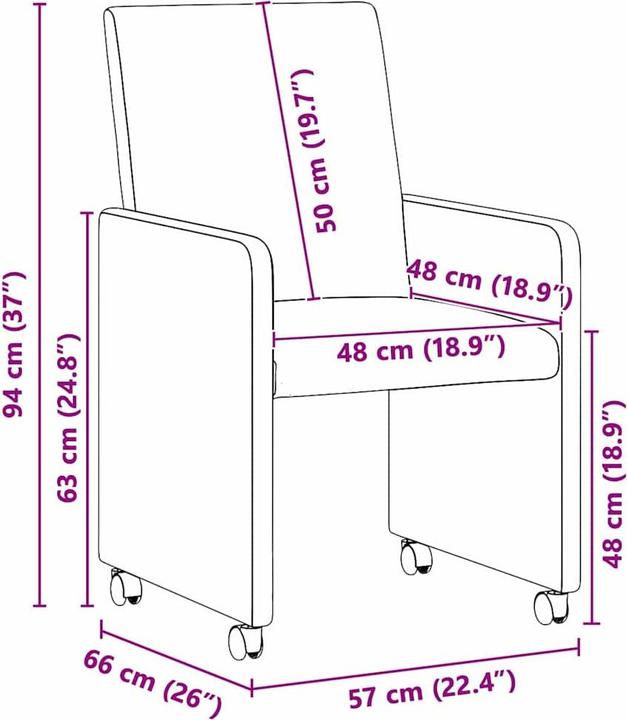 Produktbild vidaXL Esszimmerstuhl