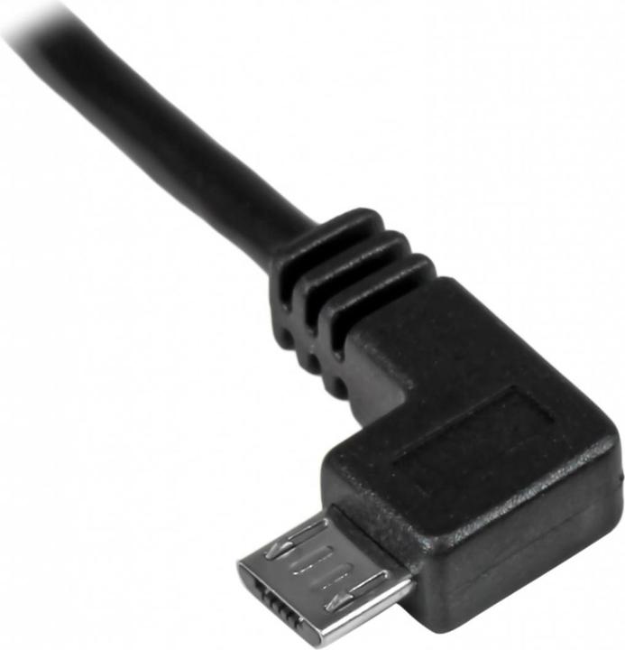 Produktbild StarTech Micro USB Lade/Sync-Kabel - St/St - Micro USB linksgewinkelt - 1m - USB auf Micro USB Ladekabel (1 m, USB 2.0)