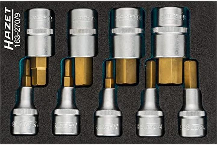 Actual product image HAZET Screwdriver socket set 163-270/9 - Square hollow 12.5 mm (1 (10 mm, 11 mm, 12 mm, 13 mm, 14 mm, 15 mm, 16 mm, 17 mm, 18 mm, 19 mm)