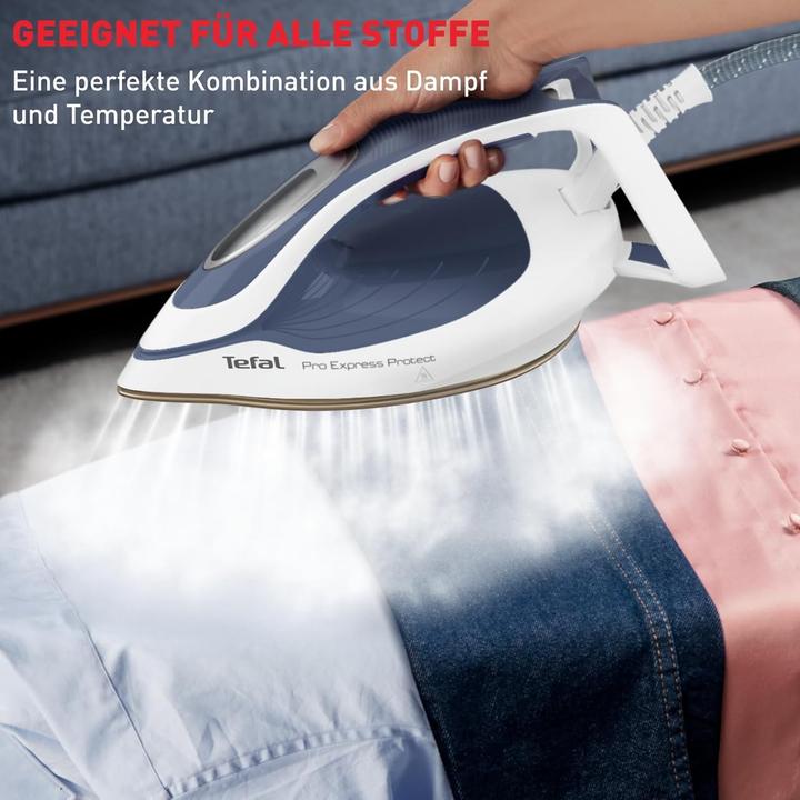 Image du produit Tefal Fer à repasser vapeur station Pro Express Protect, 7,6 bar, 140 g/min, anti-calc, vertical (550 g/min)