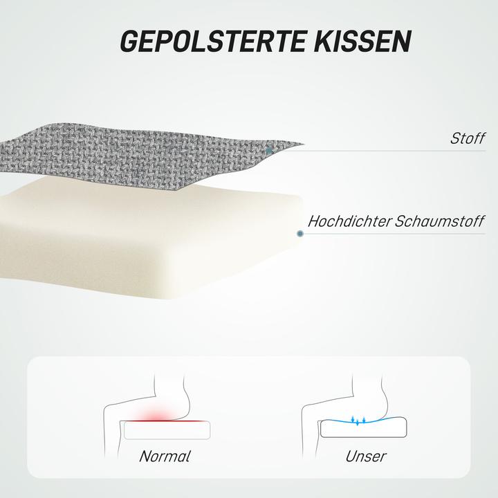 Produktbild Homcom Bürostuhl Polyester, Schaumstoff Dunkelgrau
