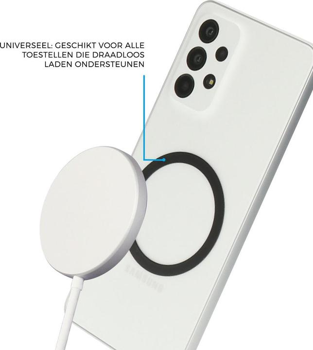 Actual product image Mobiparts MagSafe compatible Ring Black (2pcs)