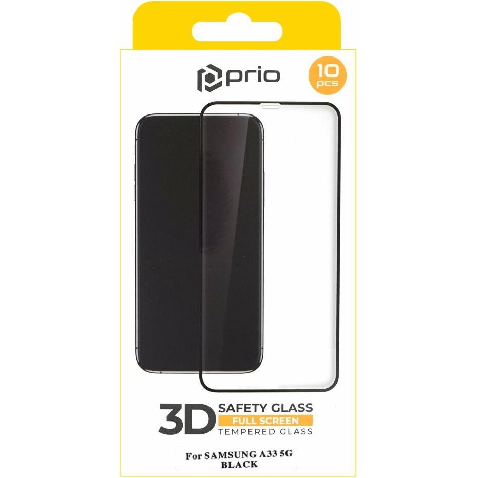 Thumbnail - prio 10x 3D Tempered Glass Displayschutzfolie für Samsung A33 5G schwarz (10 Stück, Samsung Galaxy A33 5G), Smartphone S...