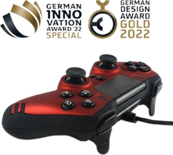 Image du produit Steelplay Slim Pack Contrôleur filaire Ruby Red Multi (PS4, PC)