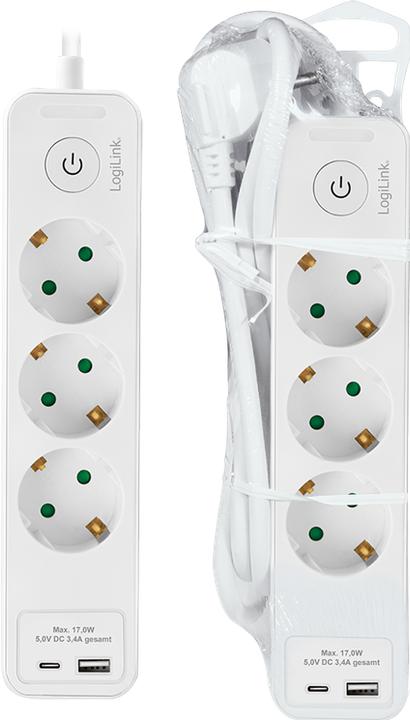 Actual product image LogiLink Check (3 x, CEE 7/3, 1.50 m)