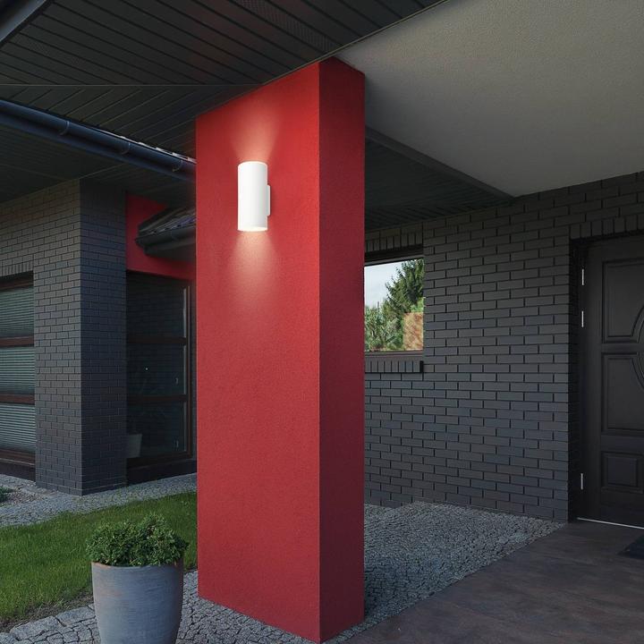 Produktbild Briloner Akku LED Aussenwandleuchte,weiss,2xLED/6W (700 lm, IP44)