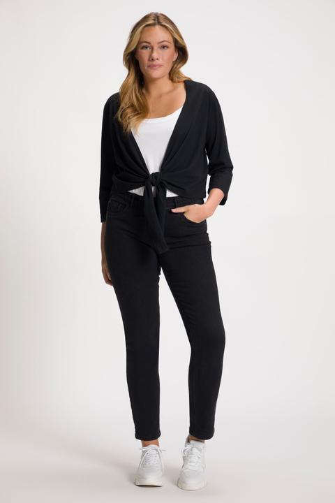 Produktbild Ulla Popken Bolero, kurze Jacke, Jersey, 3/4-Arm, Saumknoten (46, 48)