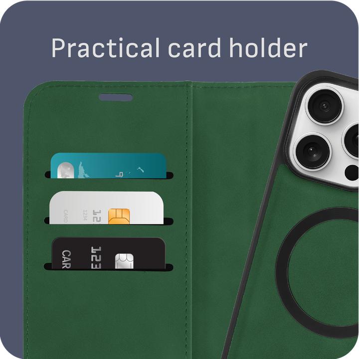 Produktbild Cazy Abnehmbare Brieftaschenhülle für iPhone 15 Pro, Abnehmbare Hülle, Magfit, 2-in-1-Design (Apple iPhone 15 Pro)