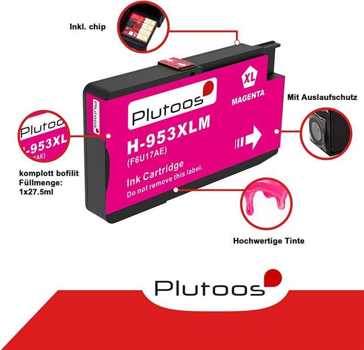 Produktbild Plutoos 953XL (BK, C, M, Y)