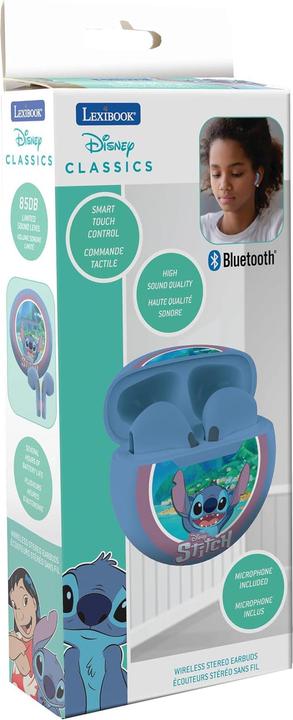 Produktbild Lexibook Kabellose Bluetooth-Kopfhörer Stitch Blau