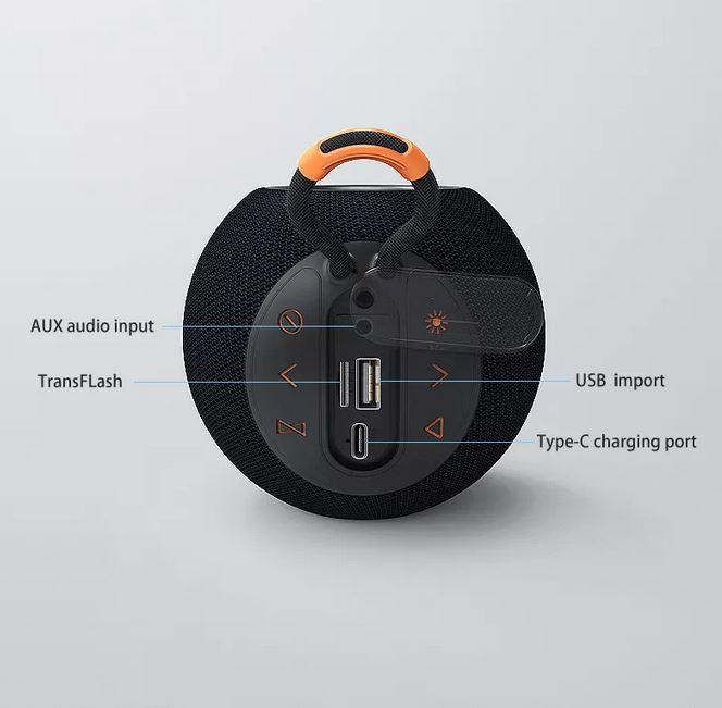 Actual product image PhoneLook Bluetooth 5.0 Speaker Portable Sphere Design Waterproof IPX6 Wireless Stereo