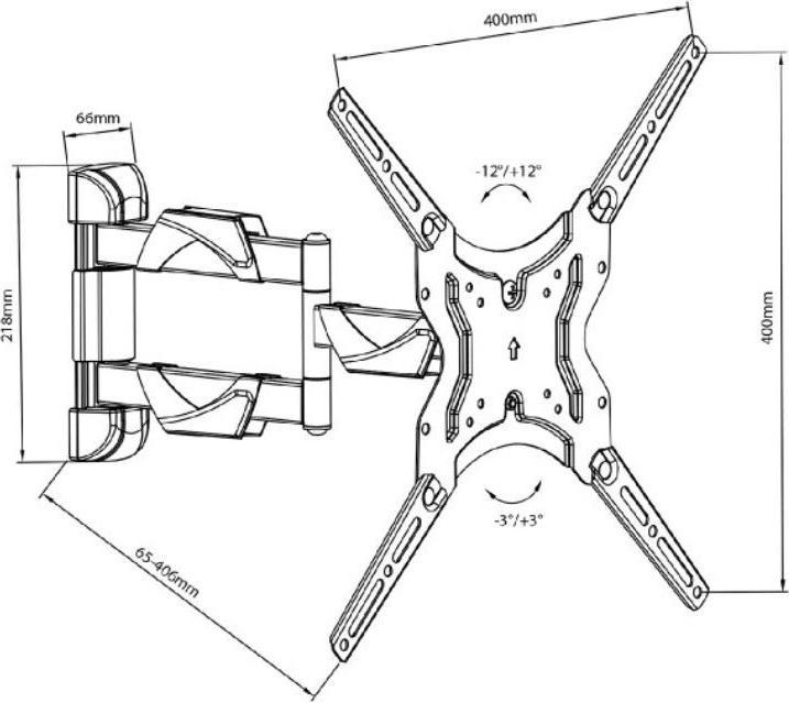 Image du produit Maclean MC-743 Support TV (50 pouces) (Mur, 30 kg, 13" - 50")