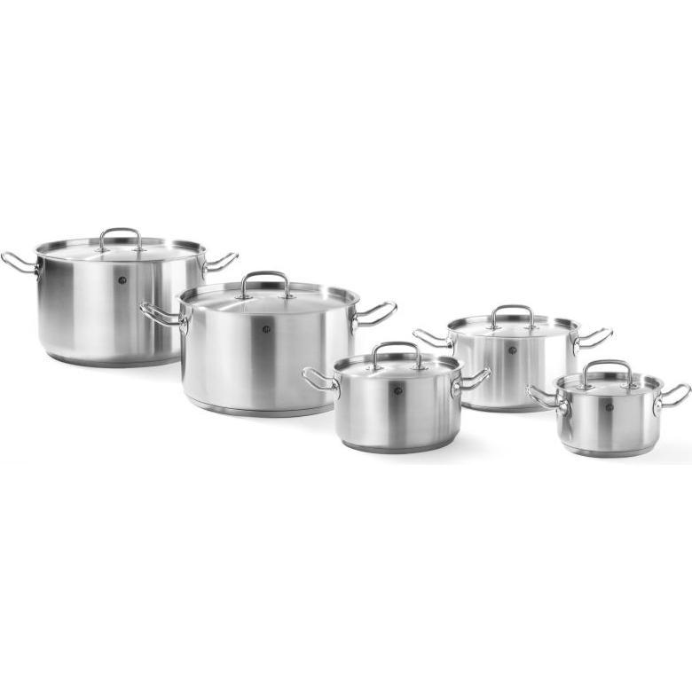Thumbnail - Hendi Fleischtopf mit Deckel 9,5 l 280x155 mm Kitchen Li, Pfanne + Kochtopf, Silber