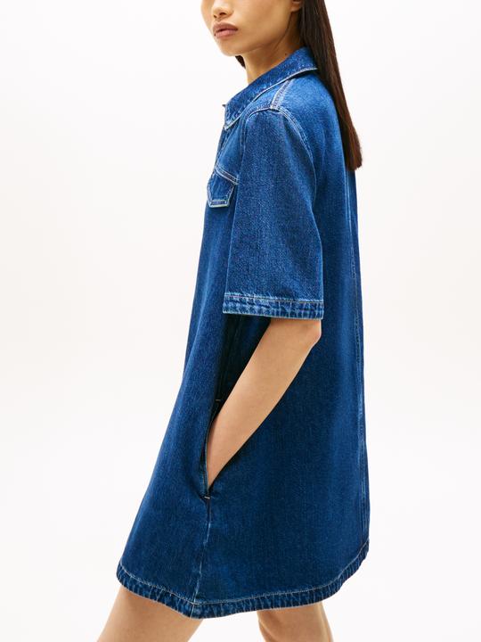 Image du produit Tommy Jeans Mini Denim Short Sleeve Shift Dress (L)