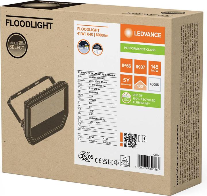 Immagine prodotto Ledvance FL 50 P 41W 6KLM 840 (6000 lm, IP66)