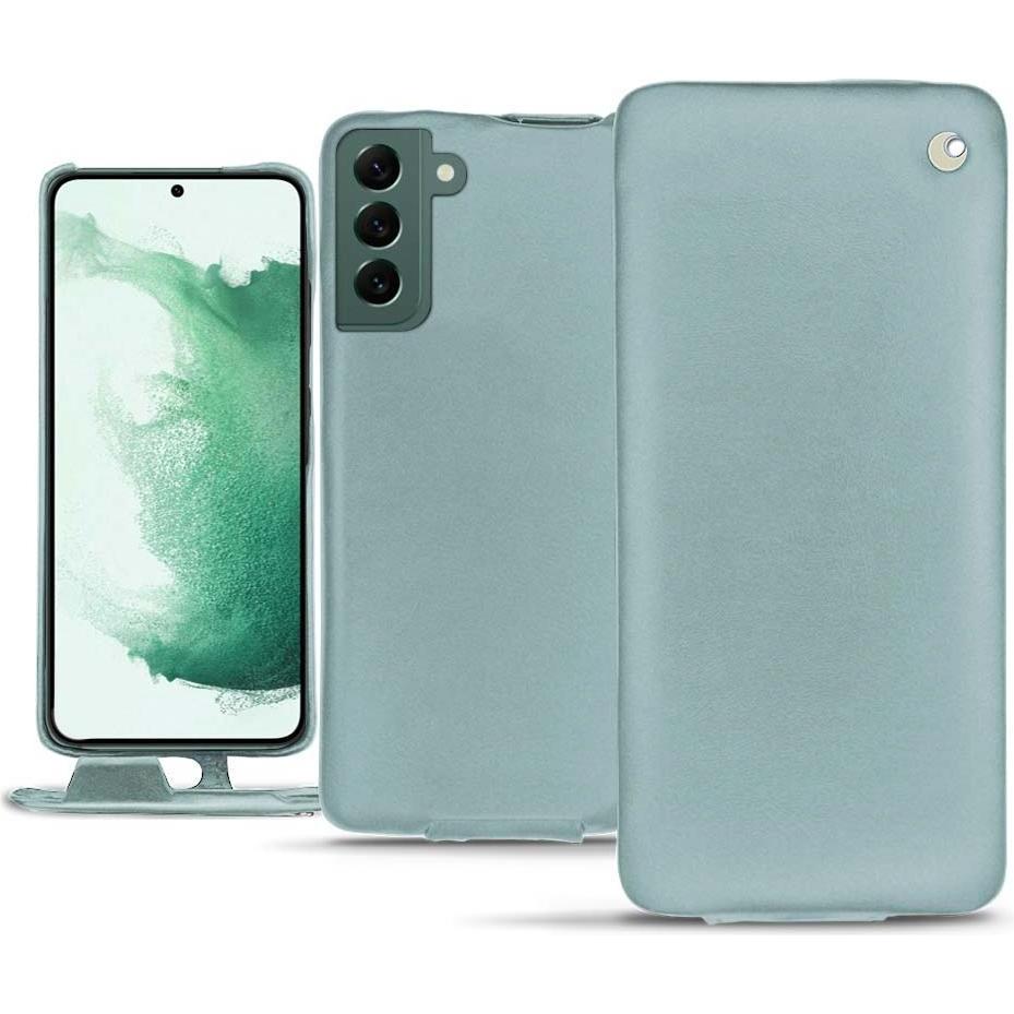 Noreve Lederschutzhülle vertikal (Samsung Galaxy S22+ 5G), Smartphone Hülle, Blau