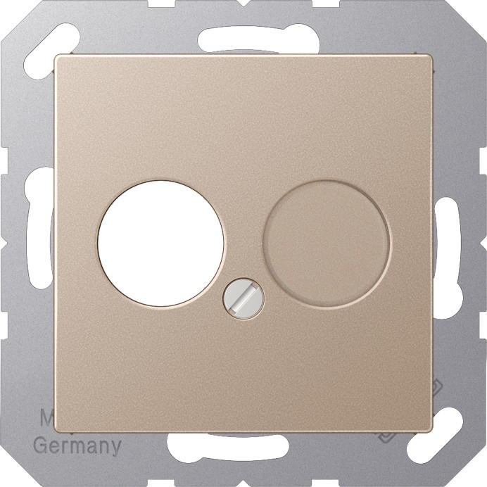 JUNG, Zubehör Schalterprogramm, Zentralplatte LS 2f A champ glz A562CH