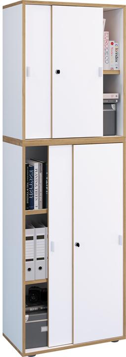 Actual product image VCM Salia office cupboard with 5 sliding doors B60