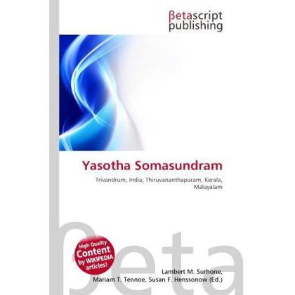 Yasotha Somasundram, Fachbücher von Lambert M. Surhone, Mariam T. Tennoe, Susan F. Henssonow