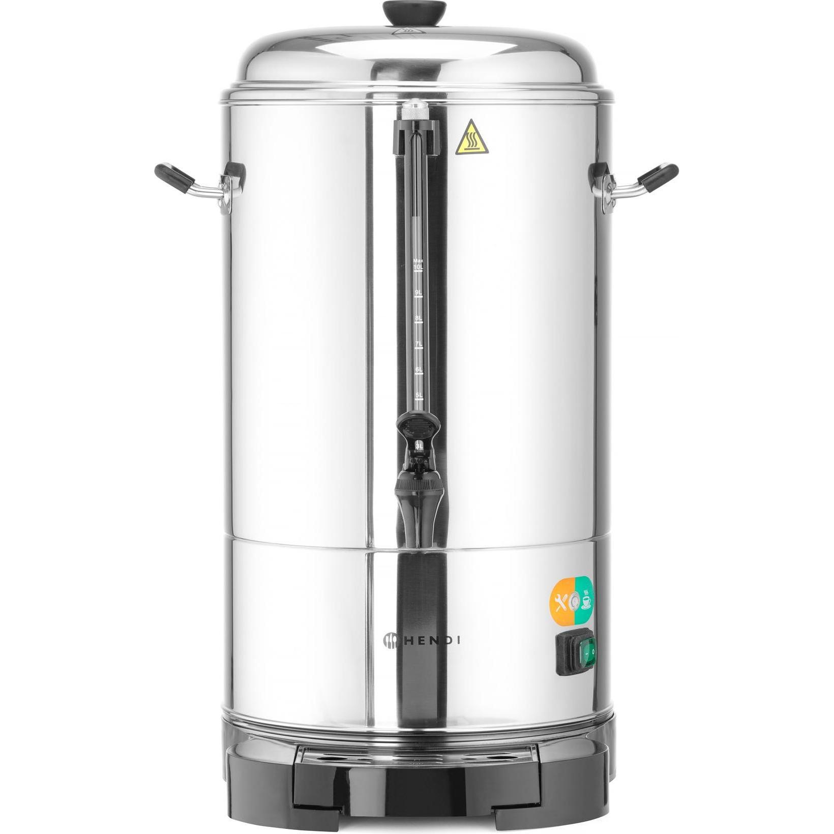 Thumbnail - Hendi Kaffee-Perkolator Doppelwandig 10 l 230V 1500W, Filterkaffeemaschine, Silber