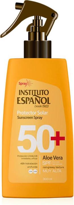 Instituto Español SOL. PROTECCION SOLAR ALOE VERA SPF50+ SPRAY 300 ML (Sun spray, SPF 50, 300 ml)