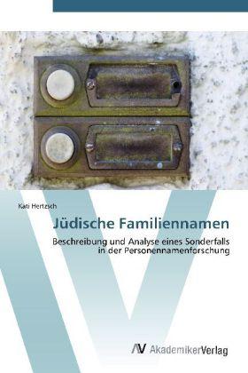 Produktbild Jüdische Familiennamen (Deutsch, Kati Hertzsch, 2012)