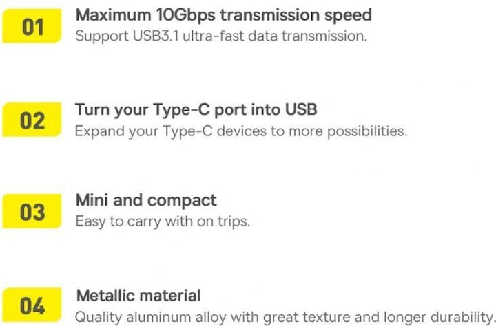 Image du produit Baseus USB Typ-C zu (USB-A, USB Type C)