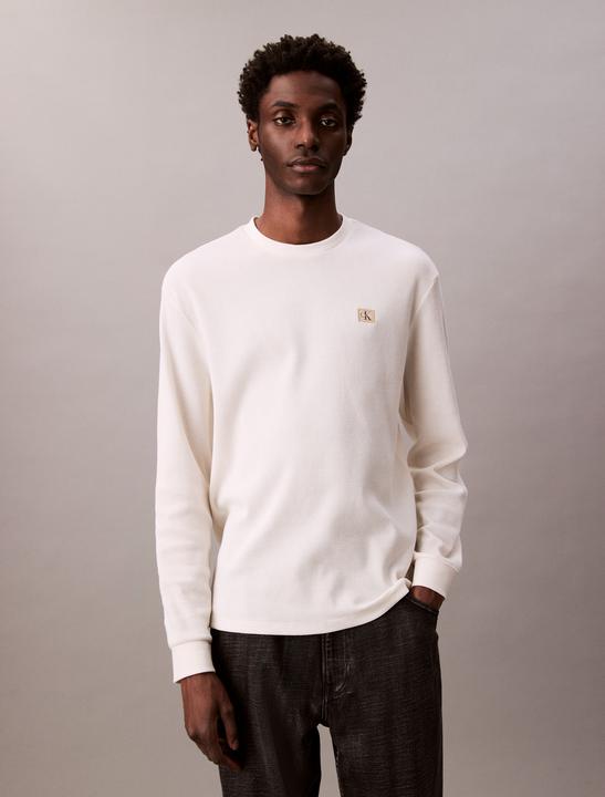 Actual product image Calvin Klein Jeans Ls Waffle Badge Crewnk Tee (L)