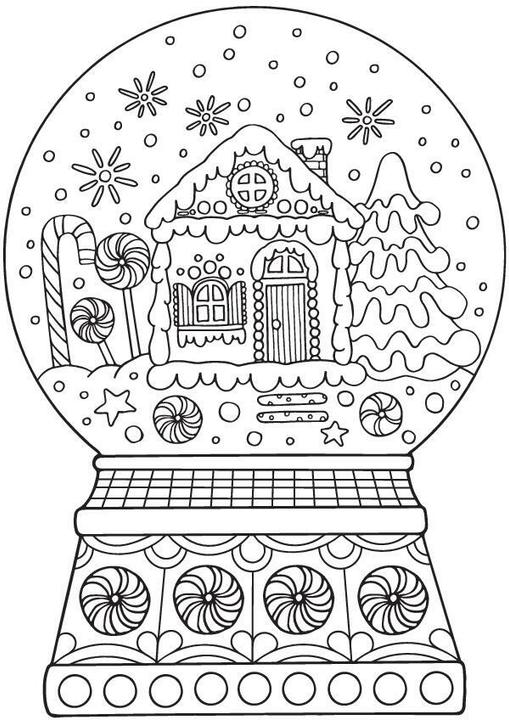 Produktbild Frohe Weihnachten I 20 Ausmal-Postkarte (20 Stk.)