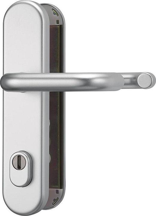 Actual product image Abus KLZS714 round F1 EK Security fitting DG, aluminium. (Door handle)