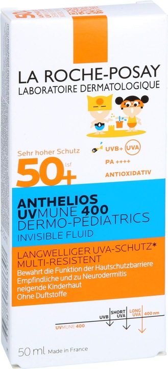 Produktbild La Roche Posay Kids Invisible Fluid UVMune (Sonnenlotion, SPF 50+, 50 ml, 73 g)