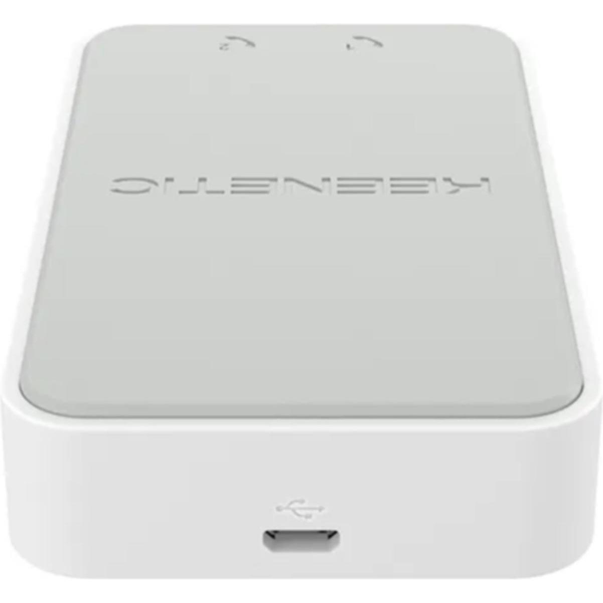 Keenetic Adattatore USB lineare a due porte per telefoni analogici (USB, RJ11 (2x)), Adattatore di rete, Bianco