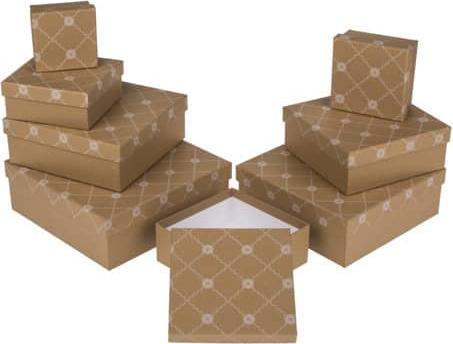 Ootb Geschenkkarton Blumenranke natur (8x)